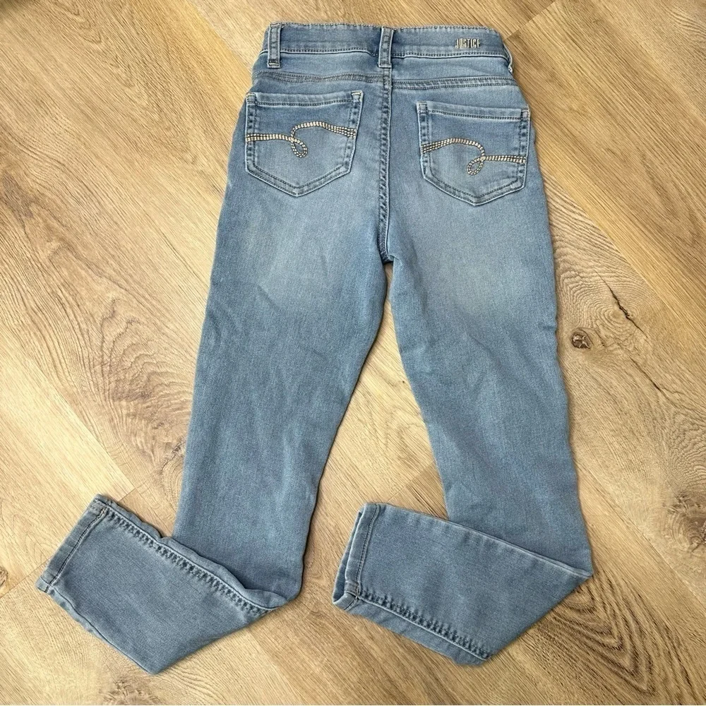 JUSTICE High Rise Stretch Legging in Blue size 10